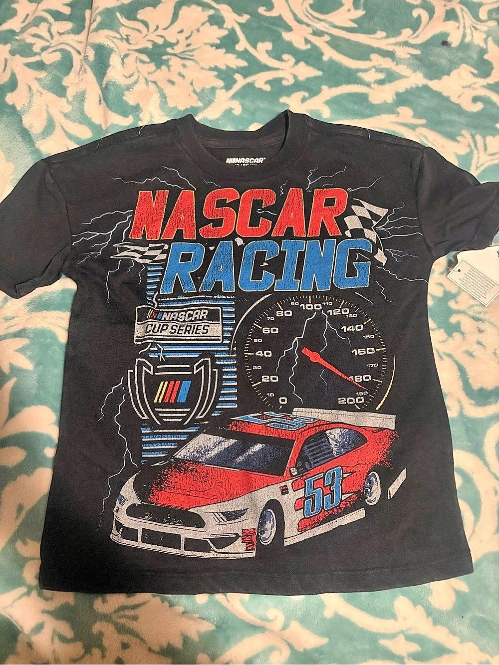 NASCAR Cup Series Graphic T-Shirt Racing Tee Boys XS -S
